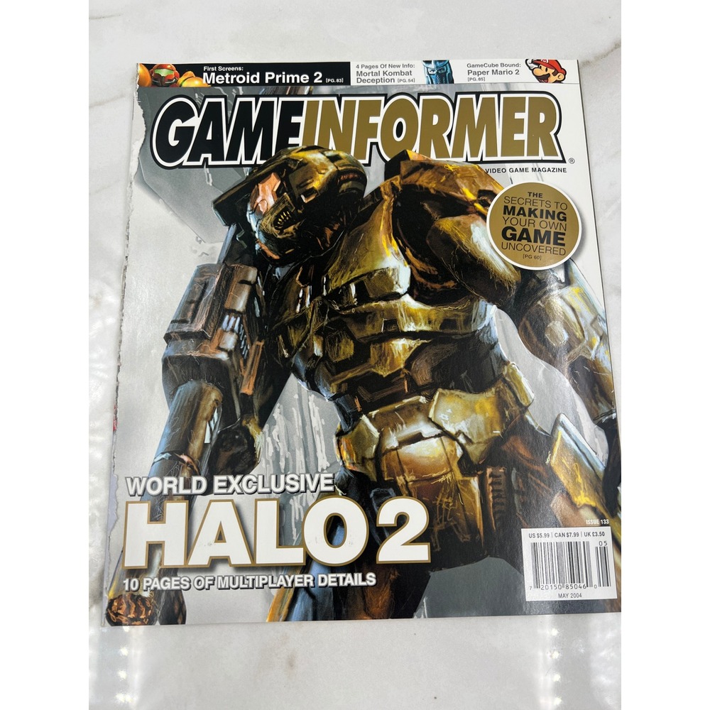 Game Informer Magazine #133 May 2004 Halo 2 Cover Metroid Prime 2 MK Onimusha